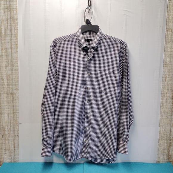 Van Heusen Men's Plaid Button up Shirt Size LT (16 1/2 - 17) - Picture 3 of 8